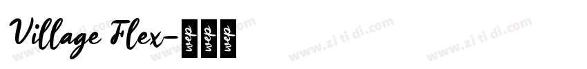 Village Flex字体转换